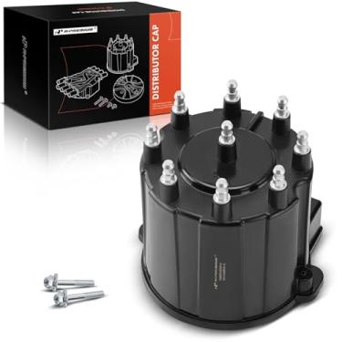 Imagem de A-Premium Tampa do distribuidor de ignição compatível com veículos GMC, Chevy e Cadillac - Motor V8 - Picape C/K, Express, Suburban 1500 2500 3500, Yukou, Brougham, Firebird, Blazer - 1987-1995