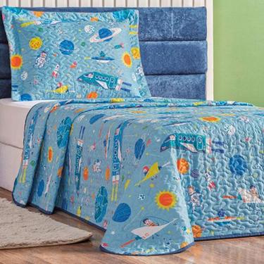 Imagem de Conjunto De Lencol Solteiro Mundo Kids 200 Fios Dupla Face BOUTI - JM 