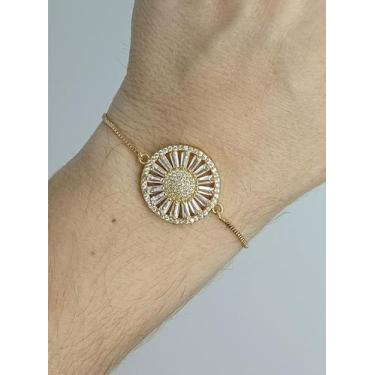 Imagem de Pulseira Semi Joia Regulável Pizza Zirconias Lomany Co. - BD Net Colle