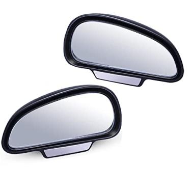 Imagem de Espelhos de ponto cego YnGia grandes, espelho retrovisor ajustável lateral grande angular auxiliar para carros SUV espessura da moldura inferior a 5 mm SOMENTE esquerda e direita