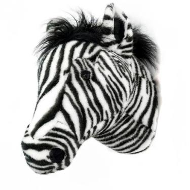 Imagem de Cabeça de Pelúcia de Parede   Zebra Daniel  Wild & Soft