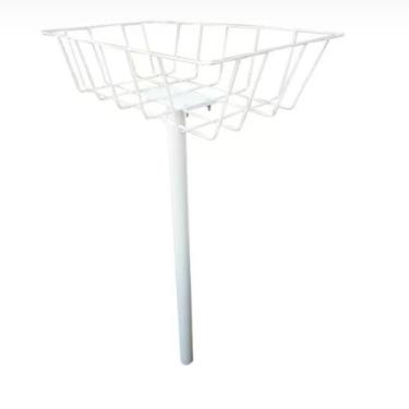 Imagem de Lixeira para calçada resistente com base Desmontável e com pintura ant