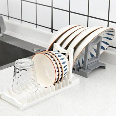 Imagem de Escorredor de Pratos para Bancada Organizador até 13 Pratos - Top Chef