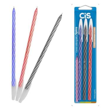 Imagem de Caneta Esferografica Cis Spiro Com 3 Unidades 0.7mm, CIS-570802