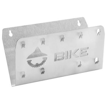 Imagem de Suporte Porta Chave/Carteira/Carta/Óculos Inox Escovado Bike - Maxx Di