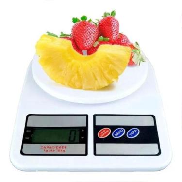 Imagem de Balança Digital Cozinha de Precisão 10kg Nutrição e Dieta SF400 - Bela