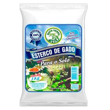 Imagem de Esterco De Gado Para Solo Adubo Mato Verde Ouro Verde 1 Kg