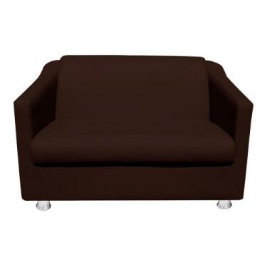 Imagem de Namoradeira Tilla Decorativa 2 Lugares  Marrom - Neros Interiores