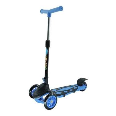 Imagem de Patinete Com 3 Rodas Radical New Até 40Kg Ajuste Altura Azul - Dm Radi