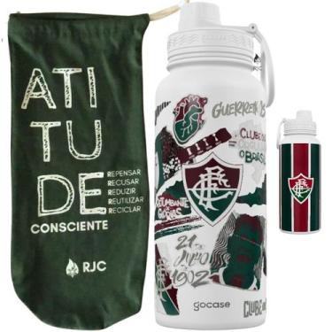 Imagem de Garrafa Térmica Gocase Fresh 950ml Oficial do Fluminense com saquinho 