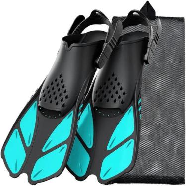 Imagem de Barbatanas de Snorkel de Silicone com Fivela Ajustável - Tamanho para 
