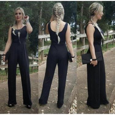 Imagem de Macacão Estampa Tye Dye Bijou Na Alça Pantalona - innvistamoda, Preto,