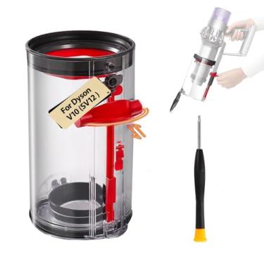 Imagem de Pulyibo Peças de reposição para caixote de poeira compatíveis com Dyson V10 SV12, acessórios de vácuo de substituição, caixote do lixo nº 969509-01