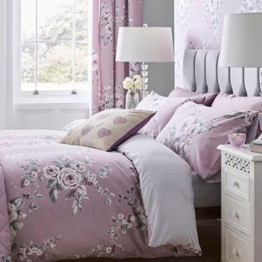 Imagem de Jogo super king algodão 8 peças com edredom e cortina - ESPAÇO CASA CE