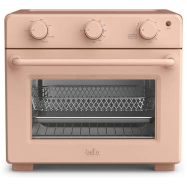 Imagem de Forno Elétrico 7 em 1 com Capacidade de 23L, Desligamento Automático, Temporizador Audível e 7 Menus Predefinidos, 110V 1700W, Bella, Rosa Pálido