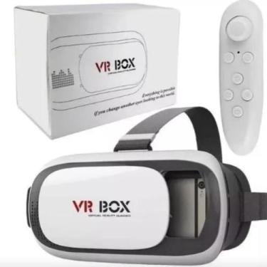 Imagem de Óculos VR Box 3D Realidade Virtual Jogos Celular com Controle - LIPPIN