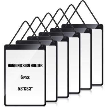 Imagem de Thyle 6 Suporte para Cartazes de PVC Preto, 20 x 14 cm, Montagem na Parede e Suspensão