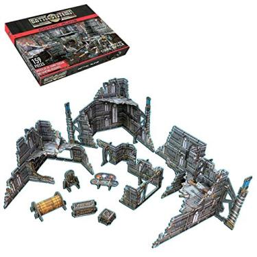 Imagem de Battle Systems Sci-Fi Terrain - 28mm Modular 3D Space Terrain - Perfect for Wargaming and Roleplaying Tabletop Games - Full Colour Printed 3D 40K Multi Level Building Models (Gothic Ruins)