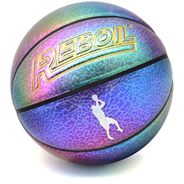Imagem de Bola de basquete Reboil Edição Limitada, Couro Brilhante Roxo, Memorial Mamba Spirit, Tamanho Oficial 75