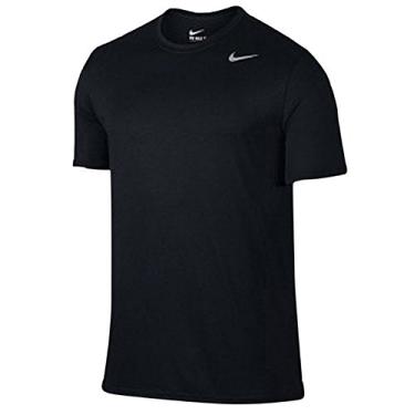 Imagem de Nike camisa esportiva masculina de manga curta dri-fit (ex-grande, preta)