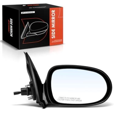 Imagem de A-Premium Espelho retrovisor manual do lado do passageiro - compatível com Nissan Sentra 2000-2006 - Espelho retrovisor externo preto não dobrável não aquecido - Substituição # 963015M100