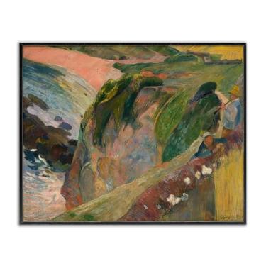 Imagem de Stupell Industries Classic Gauguin Above The Sea Framed Giclee Wall Art Design por one1000paintings, moldura preta, 76 x 61 cm