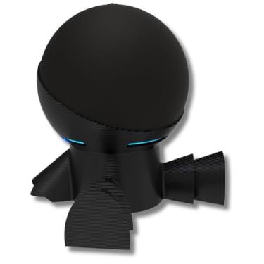 Imagem de Suporte de Mesa Robô Astronauta para Echo Dot 4ª e 5ª Geração | Compatível com Alexa | Design Futurista | Preto