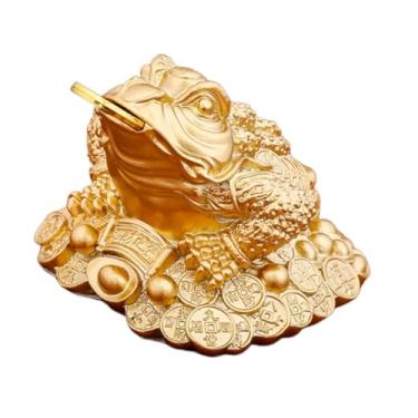 Imagem de Ｂｅｓｇａ Dinheiro sapo estátua feng shui decoração mesa ornamento criativo prosperidade escultura para sala de estar prateleira primavera festival, Style B