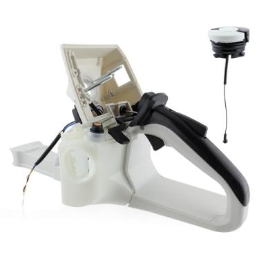 Imagem de AUTOKAY Conjunto de alça traseira de tanque de combustível branco 1144-350-0802 serve para peças de reposição Stihl MS661 # 1144-350-0806