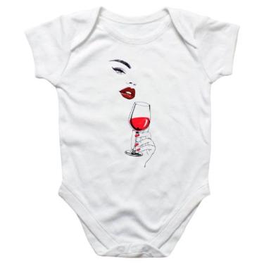 Imagem de Body intantil Diva com uma taca de vinho - Alearts, GG