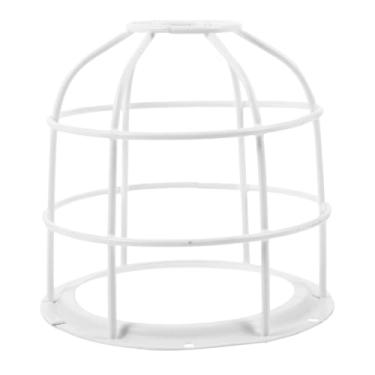 Imagem de Ioensy Abajur de malha de arame protetor de lâmpada fácil instalação suave abajur capa para casa fazenda quarto sala de jantar bar, 142x142mm