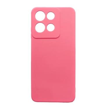 Imagem de Capa Capinha Compatível Com MOTOROLA moto G15 Tela 6.7 Silicone Aveludada Premium Rosa