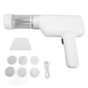 Imagem de Máquina Elétrica Portátil de Macarrão, Sem Fio, 6 Formatos Diferentes de Macarrão, Fácil Limpeza, Máquina Automática de Espaguete para Cozinhar Versátil (Branco)