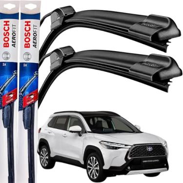 Imagem de Palheta Limpador Parabrisa Bosch Aerofit Par de Palheta Limpadora Dianteiro Original Corolla Cross 2021 á→ 2024