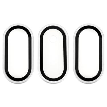 Imagem de SING F LTD 3 peças de protetor de lente de câmera com adesivo de liga de titânio e vidro VR protetor de tela compatível com Oculus Meta Quest 3 prata