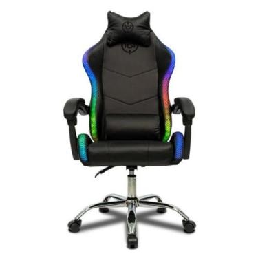 Imagem de Cadeira Gamer TGT Heron RGB Espuma Moldada Reclinável Preto - TGT-HR-R