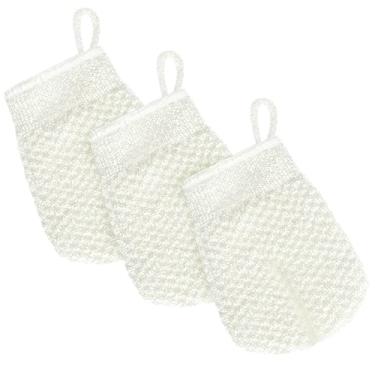 Imagem de MIG4U 3 PCS Exfoliating Facial Scrubber Mitt, Face Cleanser Wash Mittens Exfoliator for Men & Women Dead Skin Cleaning Gloves