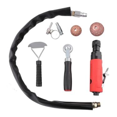 Imagem de Kit de ferramentas de reparo de pneu pneumático, kit de remendo de polimento de pneu resistente, ferramenta de roda de polimento de pneu com rolo raspador de forro interno de pneu, amortecedor de pneu