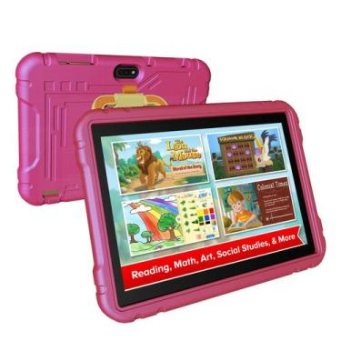 Imagem de Tablet Infantil JREN 10 Polegadas - Android 13, 64GB/4GB RAM com Capa