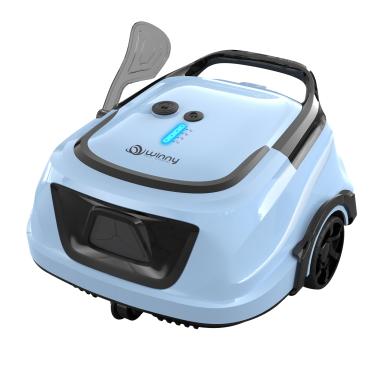 Imagem de WINNY POOL CLEANER Aspirador De Pó Robótico Sem Fio Para Piscina, Robô Limpador De Piscina Com 120 Minutos, Sucção Potente E Filtros Duplos, Carregamento Rápido De 2,5 Horas, Ideal Para Piscinas Pla
