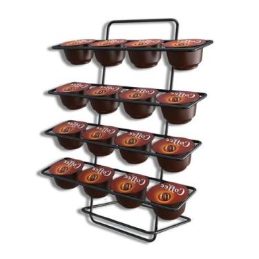 Imagem de Suporte Porta 16 Cápsulas Café Dolce Gusto Linha Black Aço Epóxi Preto