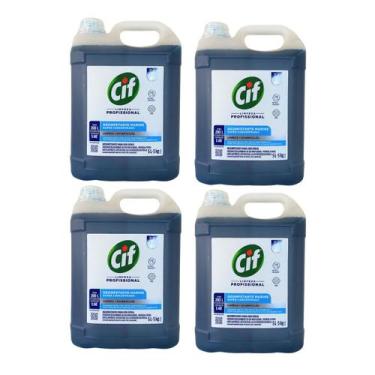Imagem de Kit 4 Desengordurantes Concentrado Marine 5 Litros CIF - Unilever Pro
