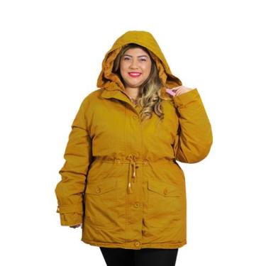 Imagem de Jaqueta de Inverno Parka 2 Casacos em 1 Com Capuz Fofinho Com Pelinho 