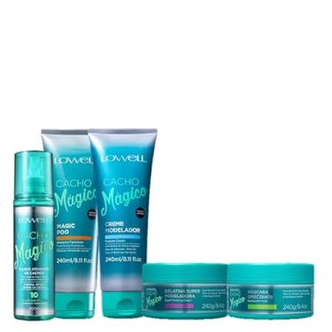 Imagem de Lowell Cacho Magico Shampoo 240ml Creme 240ml Mascara 240g Gelatina 240g e Fluido 200ml