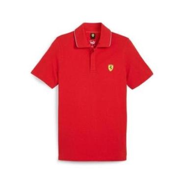 Imagem de Camisa Polo Puma Ferrari Motorsport Race Vermelha - Masculino-Masculino