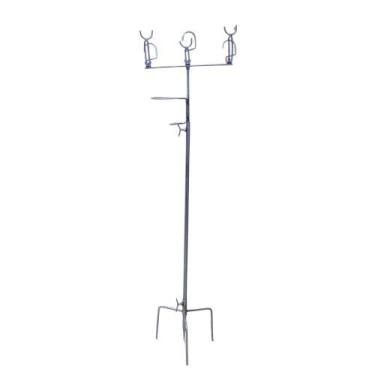 Imagem de Suporte De Pesca Dentro Dágua P/ 3 Varas C/ Base Porta Isca - Suporte 