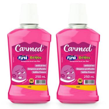 Imagem de Kit 2 und Enxaguante Bucal Carmed Beijos 250ml - Cimed