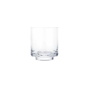 Imagem de WGVI Suporte de vela furacão de pedestal de vidro transparente, 9,7 cm L, 12 cm A, vaso decorativo com pés para velas de pilar, castiçal de cilindro elevado em uma base redonda de elevação, decoração