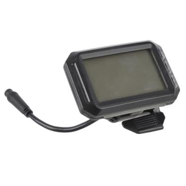 Imagem de Exibição Elétrica de LCD, Painel de Controle de Scooter Elétrico LCD Medidor de Exibição de 6pin Painel de Velocidade de Energia do Conector Masculino para Scooters de 36 a 60V