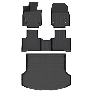 Imagem de AIPOIL® Conjunto de tapetes de chão e forro de carga para Lexus RX RX350 RX350h RX500h RX500h 2023-2025 (não é compatível com RX450h+ PHEV) Proteção para todos os climas, TPE antiderrapante, conjunto